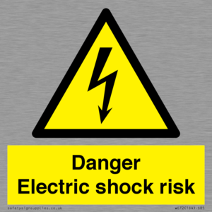 Danger Electric shock risk